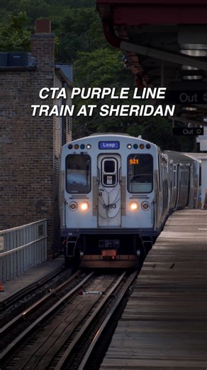 18K views · 504 reactions | A CTA Purple Line train passes through...