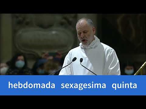 Kalendas - Christmas Proclamation - Papal Mass on Christmas Eve - 24th December 2021