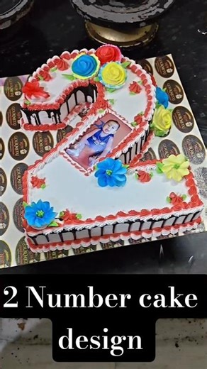 2 Number cake desing 🎂 #viral #cake #shortvideo #viral