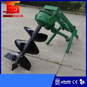 [Hot Item] Four-Wheel Tractor Mounted Digger Hangingtree Planting Digging Machine Greenhouse Column Drilling Hole Digging Machine Double Spiral Drill Hole Digging Machine