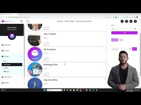 Setting up Groups in Coursebox