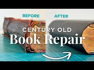Saving a Piece of History | Repairing a 90+ Year Old Book | Bookbinding ASMR