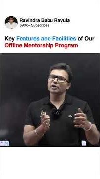 Key Features and Facilities of Our Offline Mentorship Program |GATECS|GATEDA|Prof.RavindrababuRavula