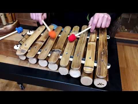 Marimba de bambú en Do4 (escala diatónica)