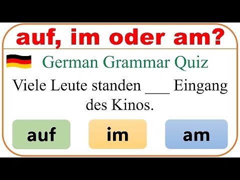 Die Geheimnisse der deutschen Sprache: Im vs. Am! ✨