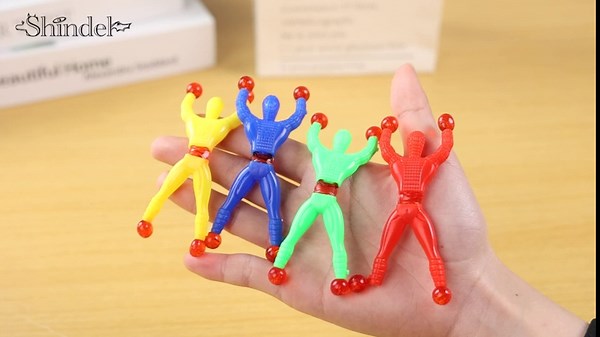 Shindel 50PCS Stretchy Wall Climbers, Climbing Man Sticky Toy Set Fidget Toys Party Favors for Kids 3+, Valentines Day Gifts for Kids Goodie Bag Stuffers Fillers, Classroom School Exchange Prize