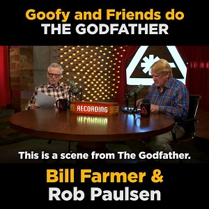 Bill Farmer does The Godfather as 7 different cartoon characters on #TalkinToons with Rob Paulsen - Voice Actor: http://bit.ly/2sNFcnf | Nerdist