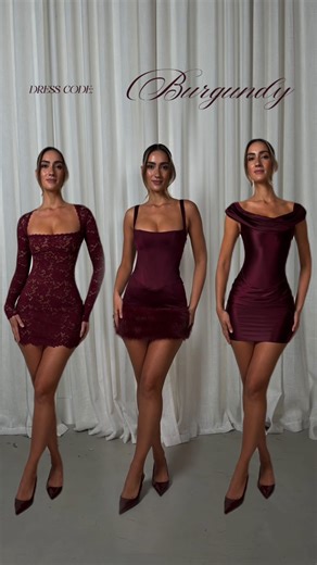 OH POLLY on Instagram: "Private Members Club, Part Two. The dress code? Burgundy ♥️ Shop these looks & more on 18th November."