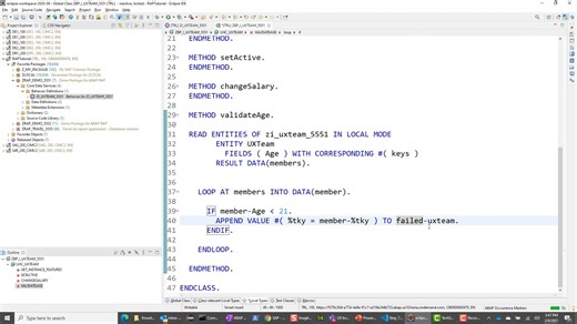 Part 5： ABAP RESTful Application Programming Model - Business Object Behavior Im