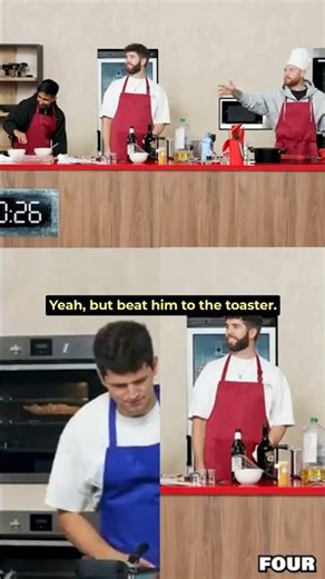 KSI and Simon race to a toastie #sidemen #shorts