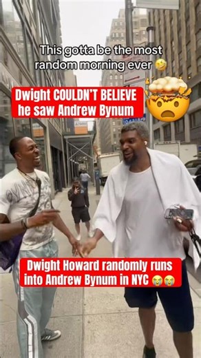 Dwight Howard randomly runs into Andrew Bynum 😭😭 #nba #shorts #basketball #foryou