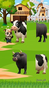 Sapi Wagyu 🐂 apa sapi Holstein🐄 🤣 #reels #hiburan #animation #cartoon #lucu #sapi #panda | Tono El