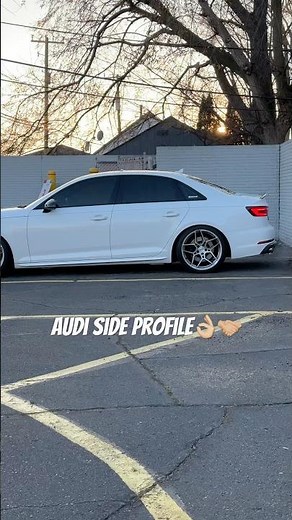 Audi S4 lowered on H&R sport springs