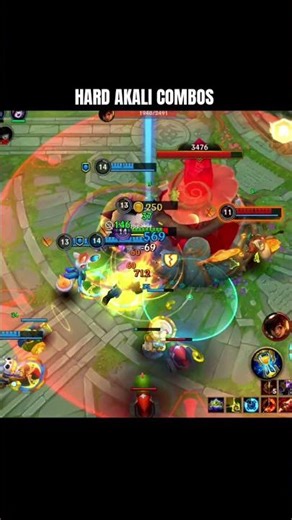 HARD AKALI COMBOS IN WILDRIFT! #wildrift #akali #leagueoflegends