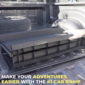 Introducing the dog car ramp! 🚗🐕 This compact ramp is lightweight (9.9 lbs), foldable and features a no-slip skid resistant surface. Holds up to 200 lbs! 💪 | Alpha Paw