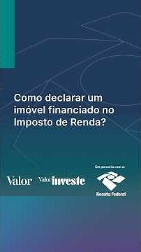 How do I declare a financed property on my income tax return?