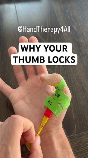 Why does a trigger thumb lock or click?