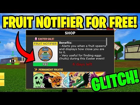 *GLITCH* HOW TO GET FRUIT NOTIFIER FOR FREE IN BLOX FRUITS! (2023)