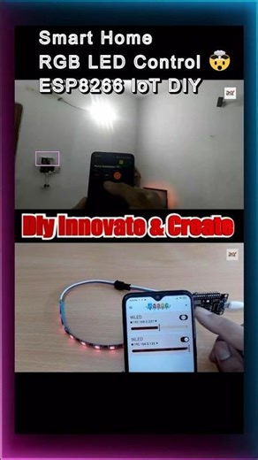 Smart Home + RGB LED Control 🤯 | ESP8266 IoT DIY
