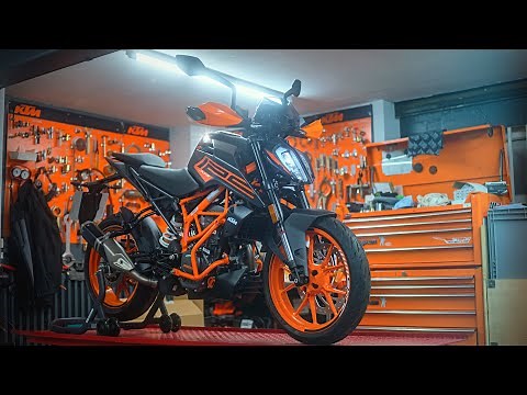 The Transformation is Complete! PowerParts Fitting | Custom KTM 125 Duke