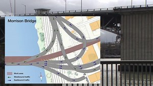 Morrison Bridge down to 2 lanes until October for construction