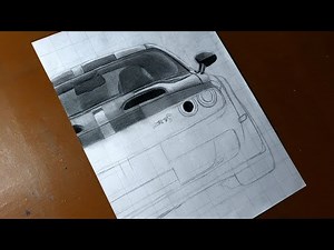 How to Draw a Dodge Challenger | Step-by-Step Car Drawing Tutorial by ‪@vadherabhayarts‬