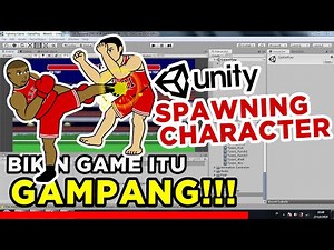 #13 CARA SIMPLE MEMBUAT GAME DI UNITY - 2D FIGHTING GAME - SELECT & SPAWNING CHARACTER