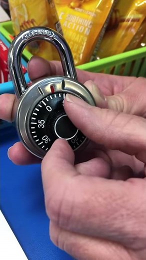 How to open master lock padlock