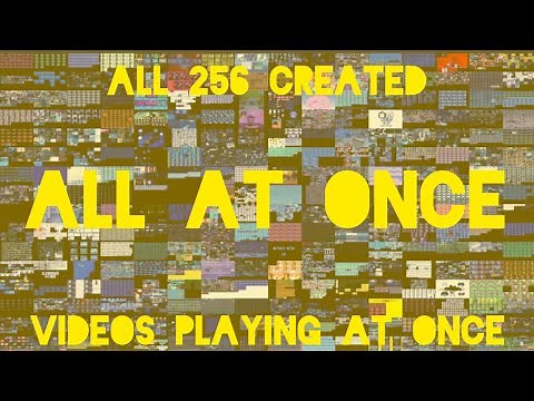 ALL 256 CREATED AAO VIDEOS PLAYING AT ONCE | 256 созданных видео ВС сразу