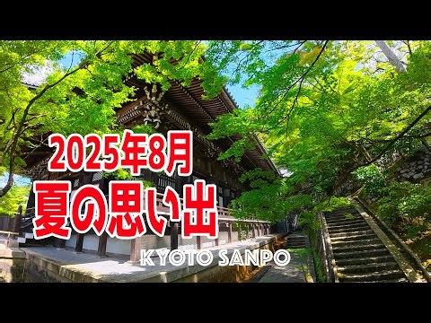 2025年8月 夏の京都を満喫!! ダイジェストでお届け 夏の思い出さんぽ /夏の京都/夏さんぽ/Kyoto walk [京都4K]