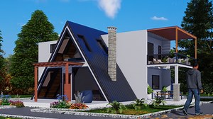 51K views · 943 reactions | Small House Design Ideas - A Frame House Design #smallhousedesign #homedesign #housedesign #tinyhousedesign #smallhouse #aframehouse #housedesignideas | Aspax Construction Company | Facebook