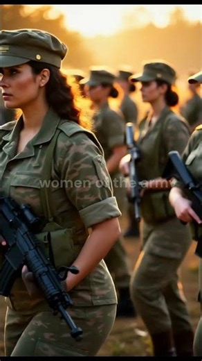 100 European Female Soldiers in Perfect Synchronized March | Ultra-Realistic Military Parade