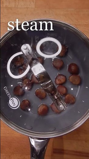 There is an easy way to peel chestnuts