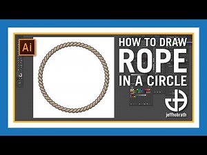 How to Draw a Rope Vector with Blend Tool and Replace Spine in Illustrator | Jeff Hobrath Art Studio