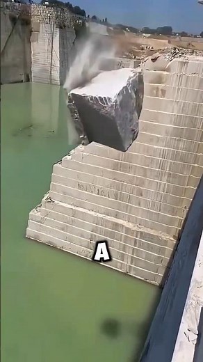 What would happen if someone dropped a huge rock into a river