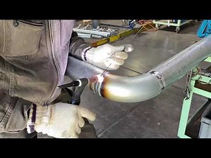 プラント 白ガス管のＴＩＧ溶接