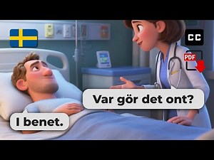 Learn Swedish Easily – 🏥 Doctor’s Visit After an Accident | Beginner Level