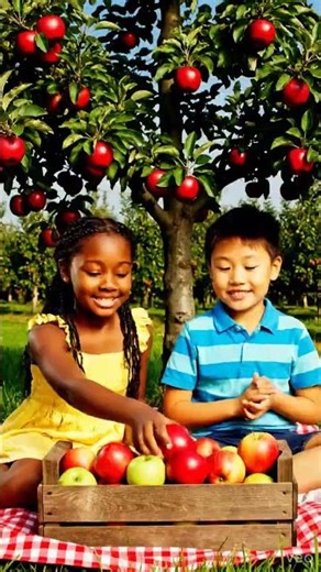 Apple Rhymes for Kids 🍎 | Preschool Learning Song #kidsrhymeszone #kidssongs