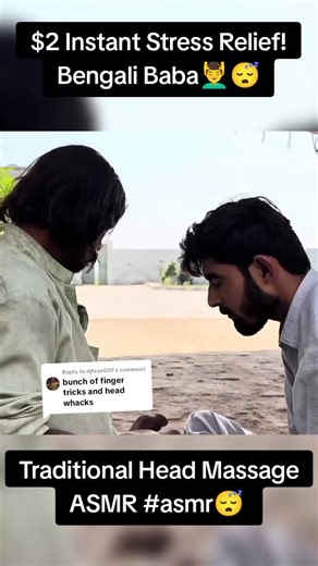 Instant Stress Relief with Bengali Baba's Traditional Head Massage