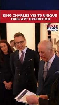 King Charles III Visits Exhibition Featuring Items Created from Trees #shorts