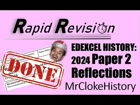 Reflections on Paper 2 (2024): EdExcel GCSE History