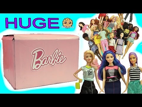 Biggest Haul Giant Box of Barbie Tall, Petite, Curvy Fashionistas