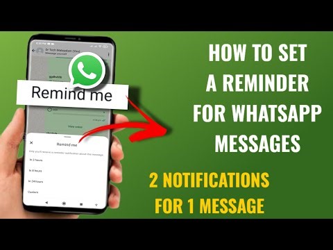 How to Set a Reminder for WhatsApp Messages | WhatsApp Remind Me Feature