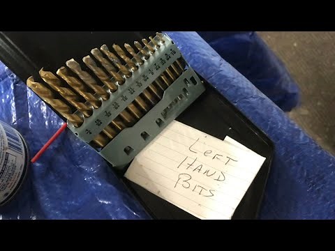 why use LEFT HAND “drill bits” (extracting broken bolts)