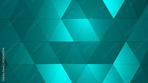 Loopable Abstract Light-Blue Low Poly 3D surface as CG background. Soft Polygonal Geometric Low Poly motion background of shifting Red Orange polygons. 4K Fullhd seamless loop background render V2