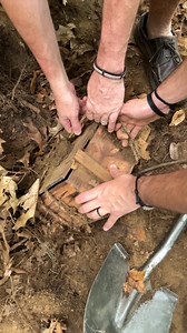 found an old box in the woods We found an old box in the woods next to my friends house in CT. We were using a metal detector to look for old rings and coins and it went off so we started digging. Never thought I'd find an old box with this weird stuff in it! | The Monroe Family