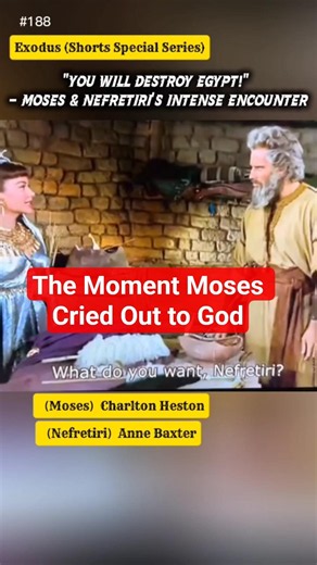 Moses, Nefretiri, and the Fate of Egypt #TheTenCommandments #CharltonHeston #AnneBaxter #1956Movie