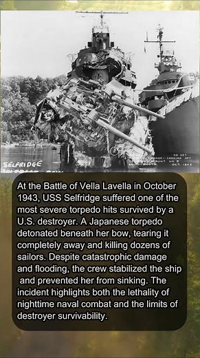 USS SELFRIDGE AND THE NIGHT SHE ALMOST SANK 💥