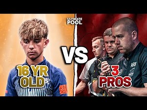 16 YEAR OLD POOL STAR VS 3 ULTIMATE POOL PROS