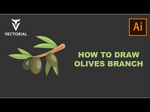 How to draw a Olive Branch in Adobe Illustrator